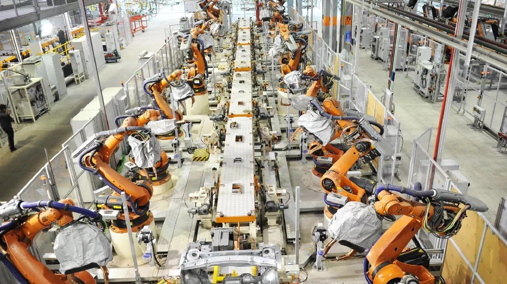 Automated welding production line